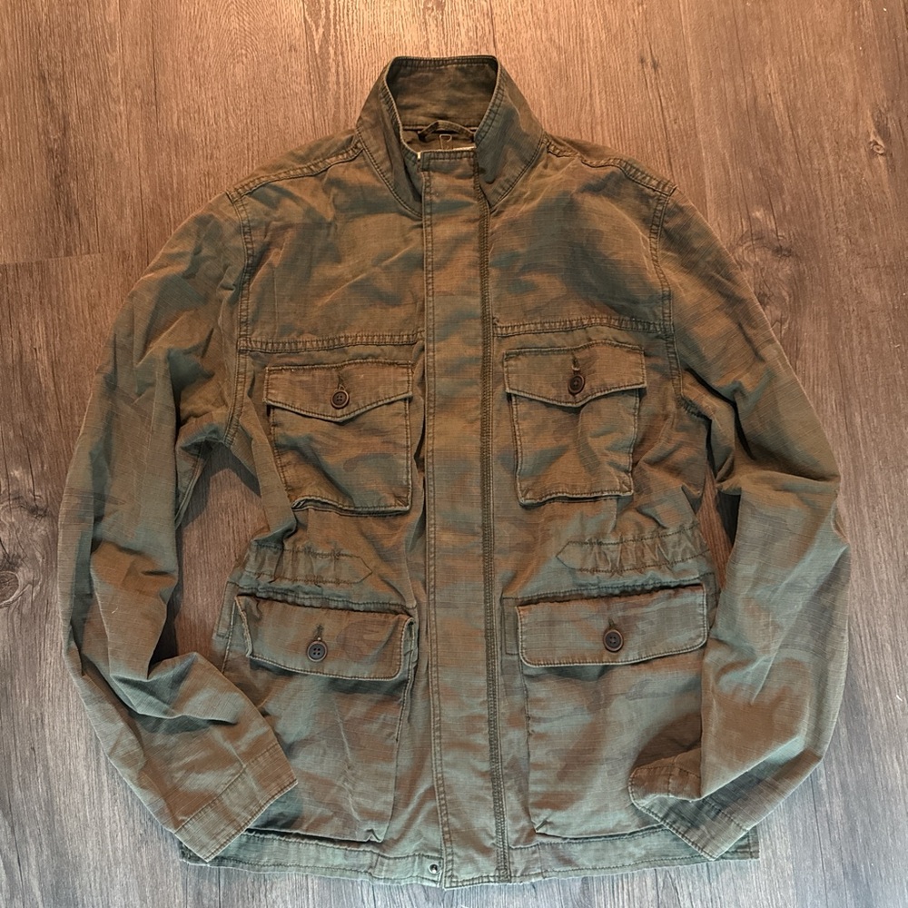 Vintage army jacket Lucky Brand green with light cargo print